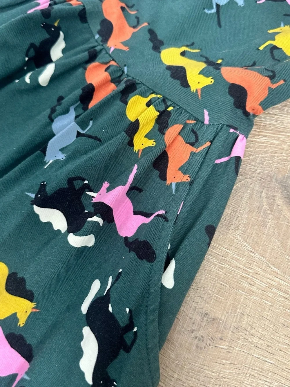 Hanna Andersson Green Horse Print Twirl Dress - Multicolor Horses